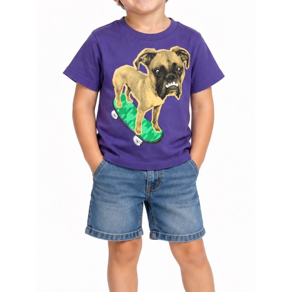 Circo Boys Skateboarding Dog Graphic T-shirt | 2T & 5T